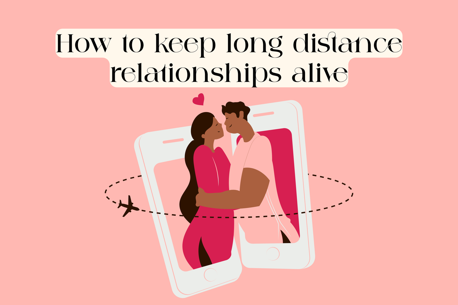 Long distance couple sharing a kiss after completing 99 dates to remember book