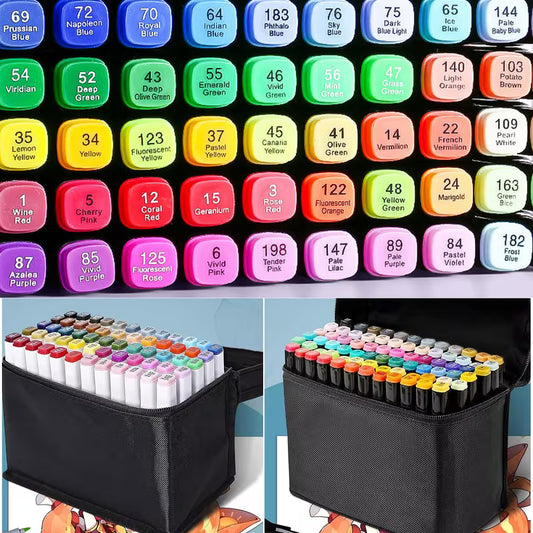 60 Colours Dual Tips Alcohol Markers