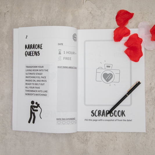 a page inside the 99 dates to remember the bestie adventure guide