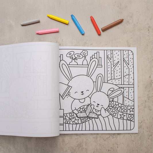 Inside the colouring book rainy day comforts