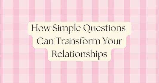How simple questions can transform your relationships with a pink background 