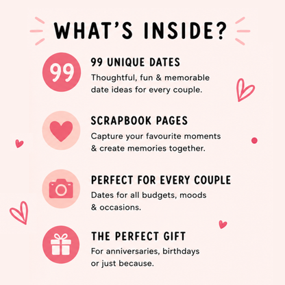 99 Dates to Remember – A Couples Date Ideas & Relationship Journal