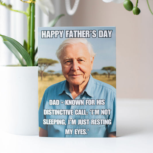 David Attenborough Father's Day Card