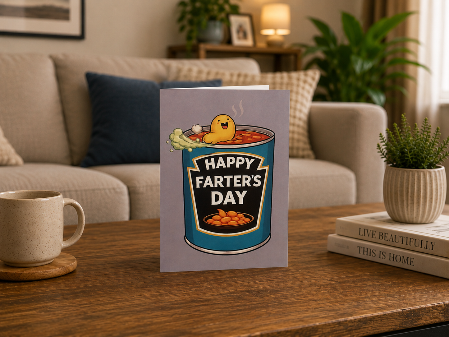 'Happy Farter’s Day' Beans Fathers Day Card