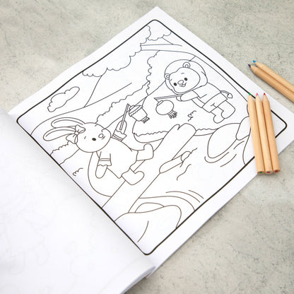 Forest Friends: Woodland Friends and Nature Colouring Book