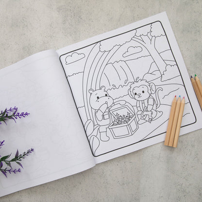 Forest Friends: Woodland Friends and Nature Colouring Book