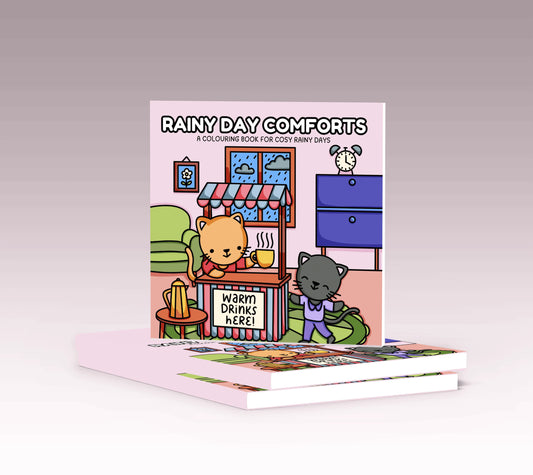 Rainy Day Comforts: A Colouring Book For Cosy Rainy Days